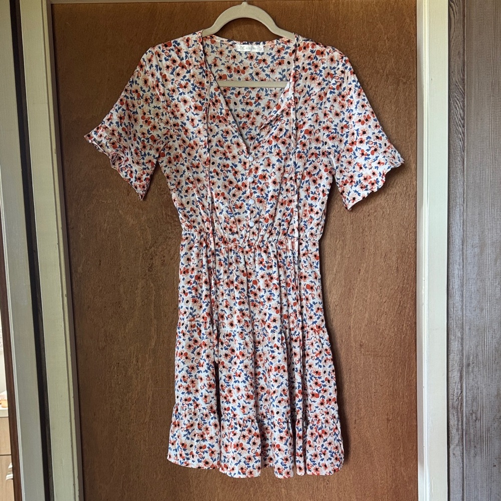 Floral V-Neck Dress
